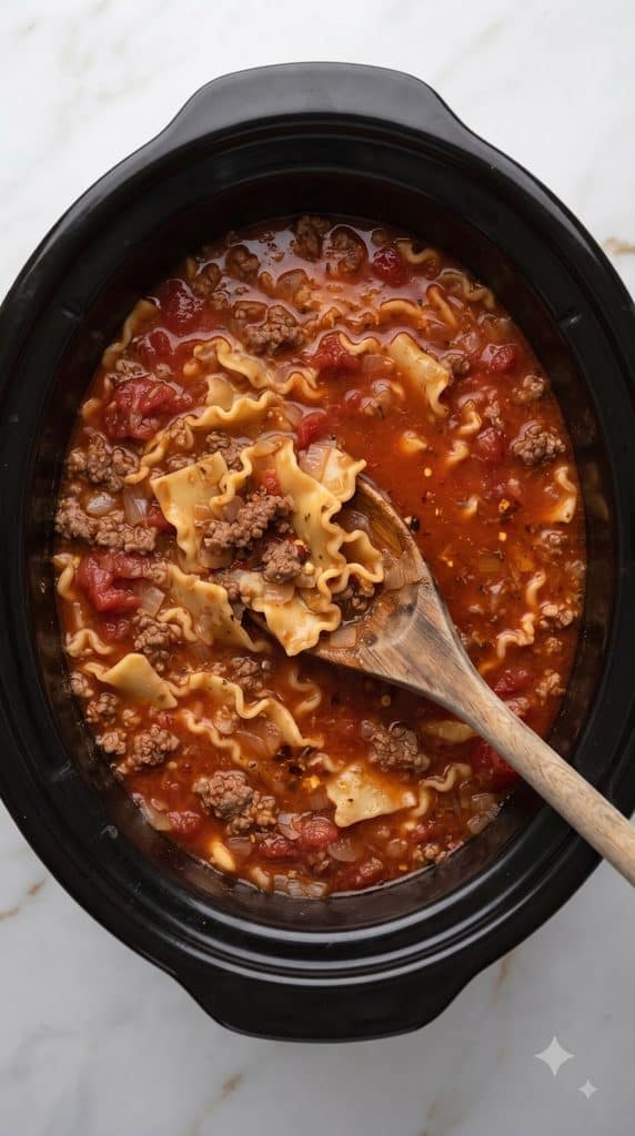 Slow Cooker Lasagna Soup