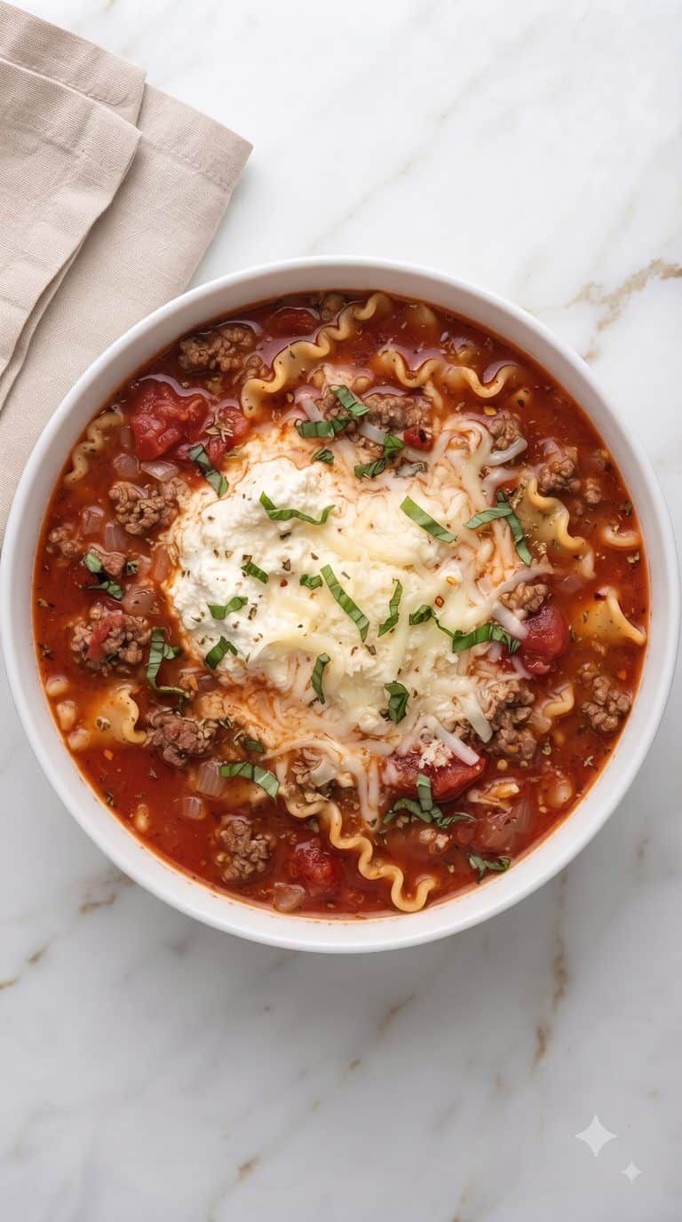 Slow Cooker Lasagna Soup